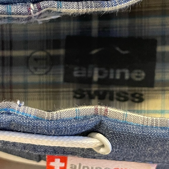 Alpine Swiss Boat Shoes Lace Up Loafers Blue Chambray Fabric Women 11 USED - Picture 7 of 7